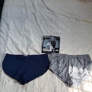 Men's Underwear Set - Navy and Gray